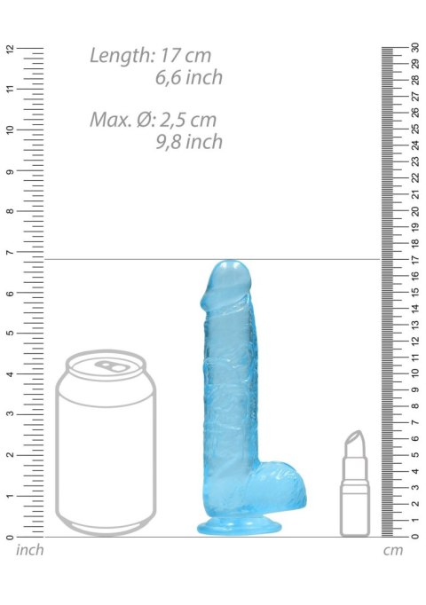 Realistic Dildo with Balls - 6""/ 15 cm RealRock