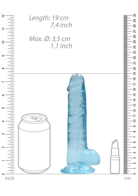 Realistic Dildo with Balls - 7""/ 19 cm RealRock