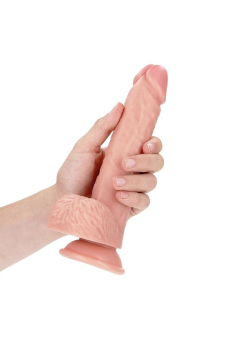 Realistyczne cieliste dildo z przyssawką 23 cm RealRock