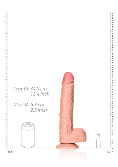 Realistyczny wielki penis żylaste dildo 34 cm RealRock