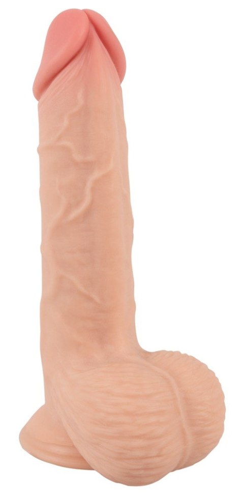 Realistyczny żylasty penis z przyssawką 19 cm Nature Skin