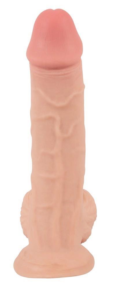 Realistyczny żylasty penis z przyssawką 19 cm Nature Skin