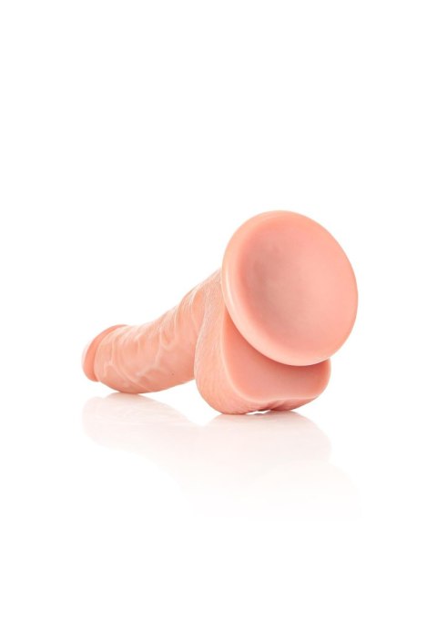 Silikonowe żylaste cieliste dildo przyssawka 20 cm RealRock