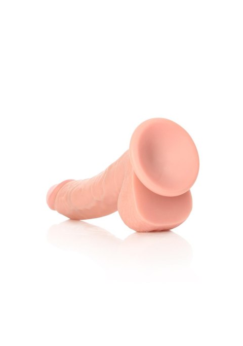 Silikonowe żylaste cieliste dildo przyssawka 23 cm RealRock