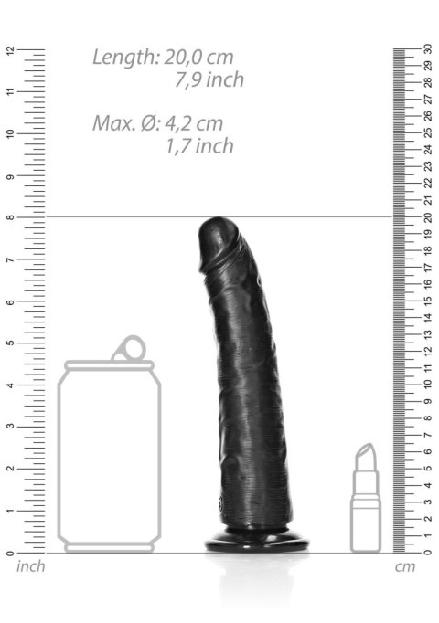 Slim Realistic Dildo with Suction Cup - 7""/ 18 cm RealRock