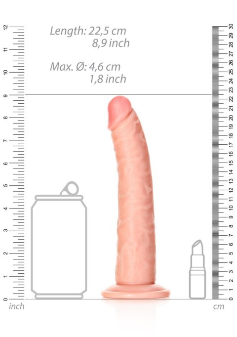 Slim Realistic Dildo with Suction Cup - 8""/ 20,5 cm RealRock