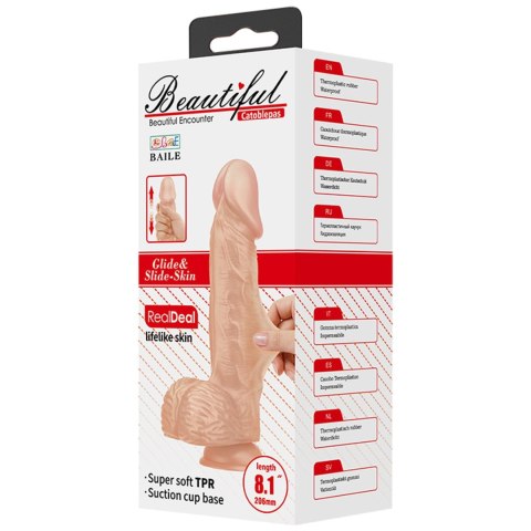 Dildo realistyczny sztuczny penis przyssawka 20,6 BAILE