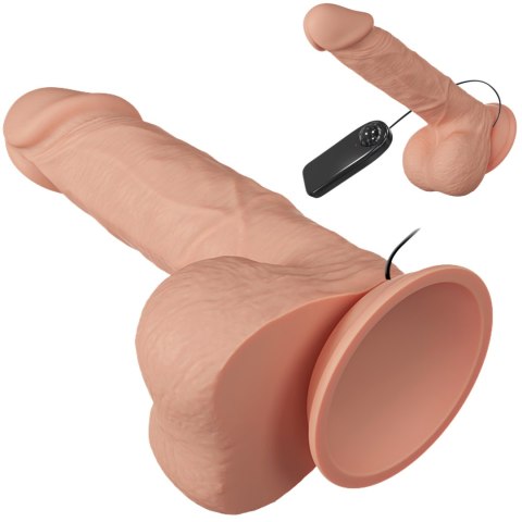 Dildo wibrujący penis z przyssawką 21,8cm BAILE