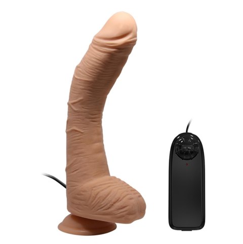 Dildo zakrzywiony penis przyssawka pilot 28 cm BAILE