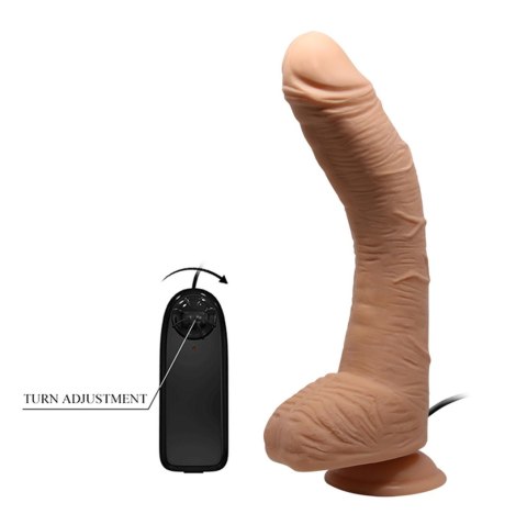 Dildo zakrzywiony penis przyssawka pilot 28 cm BAILE