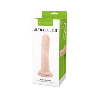 Duże realistyczne dildo z mocną przyssawką 20 cm Me You Us