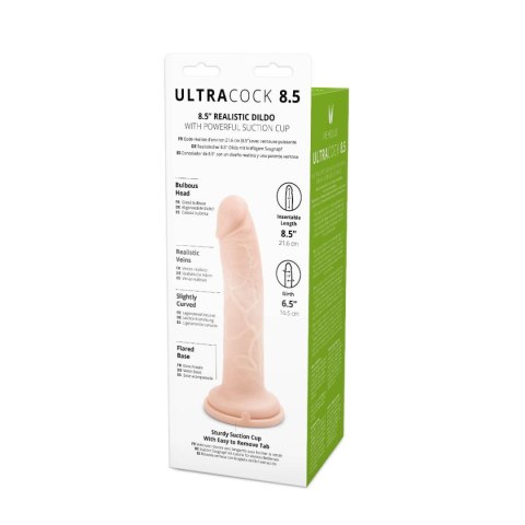 Duże realistyczne dildo z mocną przyssawką 21,5 cm Me You Us