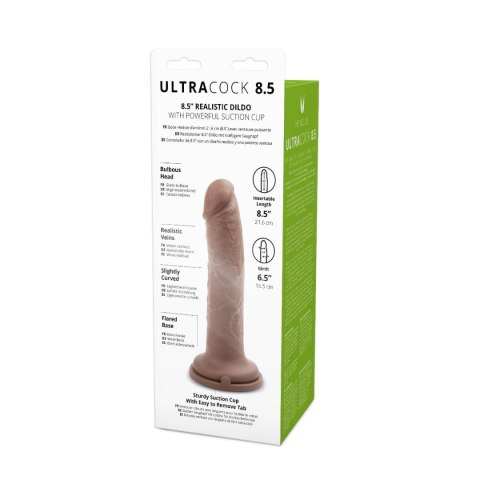 Duże realistyczne dildo z mocną przyssawką 21,5 cm Me You Us