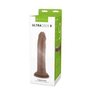 Gruby żylasty penis z mocną przyssawką 23 cm Me You Us