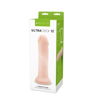 Realistyczny silikonowy penis z przyssawką 30,5 cm Me You Us