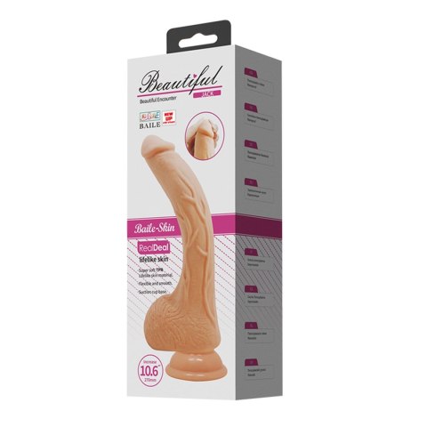 Sztuczny penis realistyczne dildo wibracje 27cm BAILE