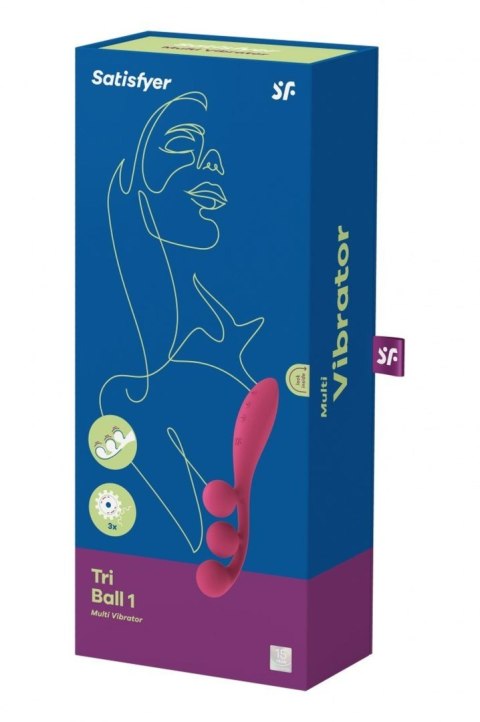 Wibrator wielofunkcyjny Satisfyer Tri Ball 1 red Satisfyer