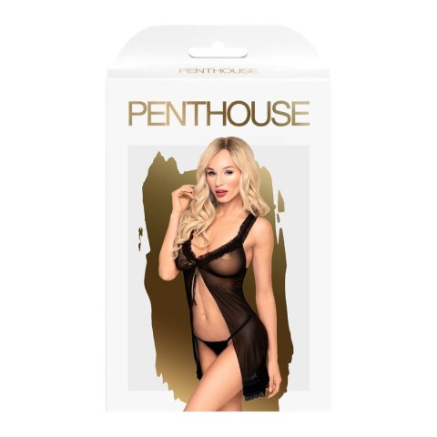 Koszulka erotyczna babydoll komplet stringi l/xl Penthouse