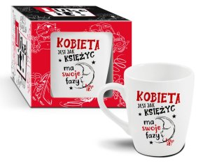 Kubek Kobieta jest jak księżyc ma swoje fazy 300ml BGtech