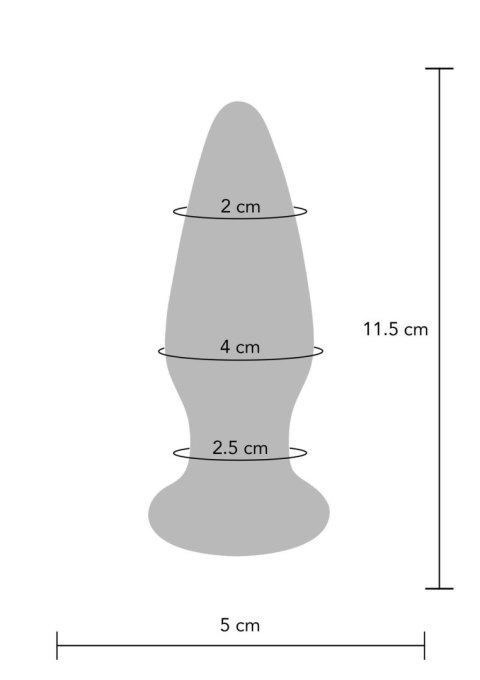 Szklany wibrujący korek analny sex buttplug 11cm TOYJOY