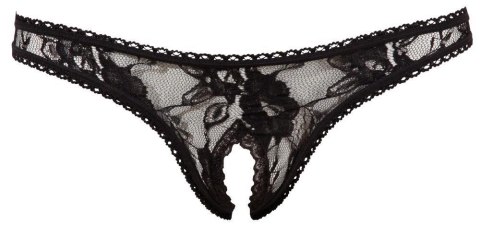 Crotchless String black L Cottelli LINGERIE