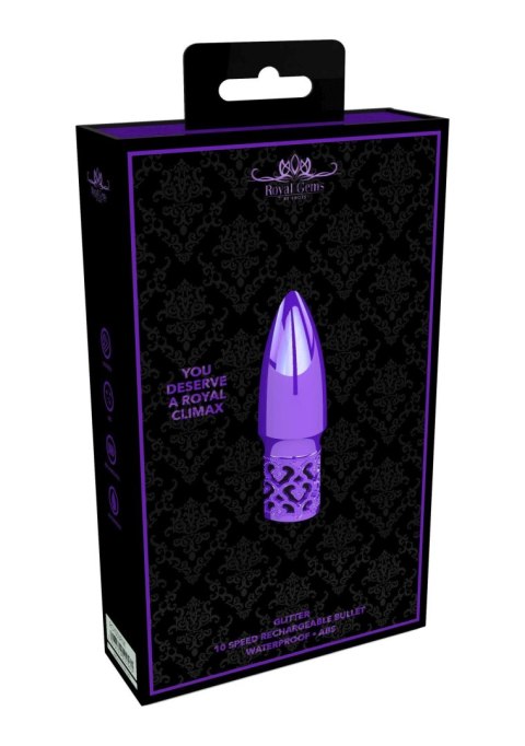 Masażer łechtaczki mini sex wibrator 10 trybów 6cm Royal Gems