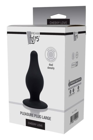 CHEEKY LOVE DUAL DENSITY PLEASURE PLUG L BLACK Dream Toys