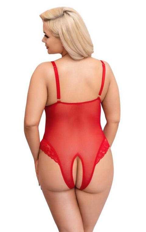 Crotchless Body red 2XL Cottelli CURVES