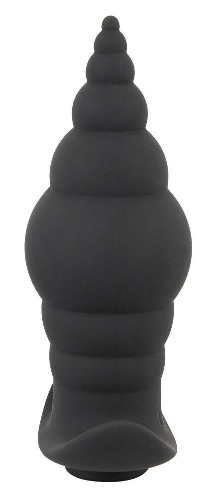 Korek analny wibrujący stożek zatyczka pilot 9cm Black Velvets