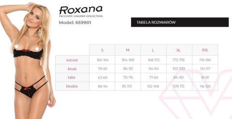 Półbiustonosz i stringi 6599 XXL ROXANA