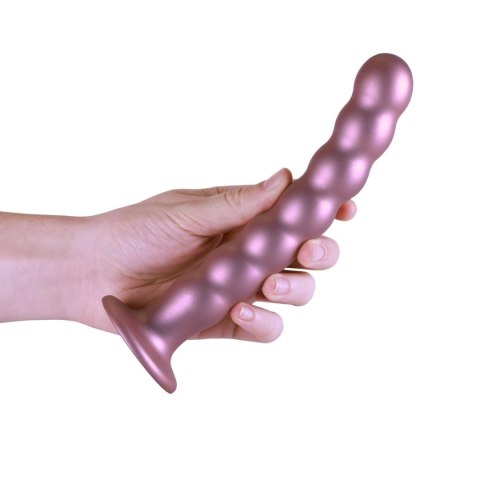 Beaded G-Spot Dildo - 8'' / 20,5 cm - Rose Gold Ouch!