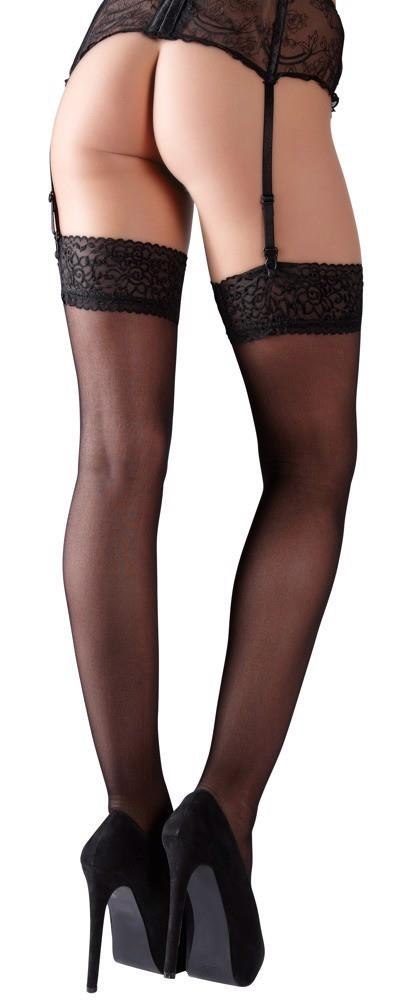 Stockings black 3 Cottelli LEGWEAR