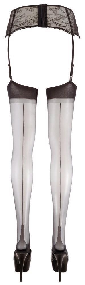 Stockings with seam black 3 Cottelli LEGWEAR