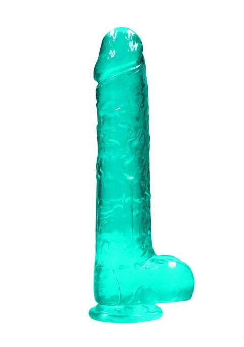 9"""" / 25 cm Realistic Dildo With Balls - Turquoise RealRock