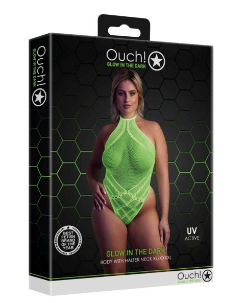 Body with Halter Neck - Neon Green - XL/XXXXL Ouch!