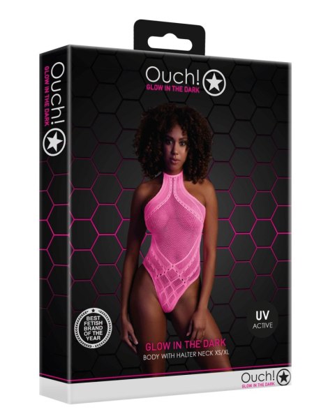 Body with Halter Neck - Neon Pink - XS/XL Ouch!