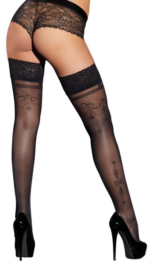 Hold-up Stockings Black 4 Cottelli LEGWEAR