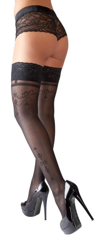 Hold-up Stockings Black 5 Cottelli LEGWEAR