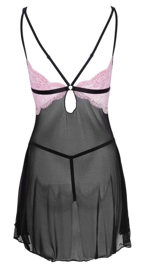 Babydoll black/pink 2XL Cottelli LINGERIE