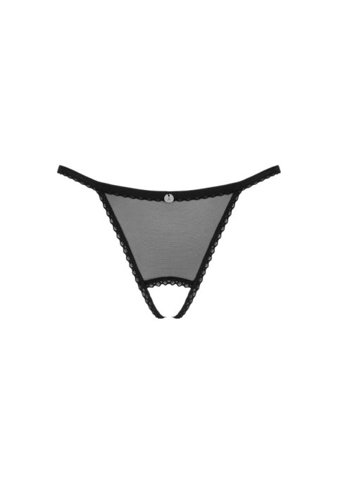 Celia Noir crotchless thong XS/S Obsessive