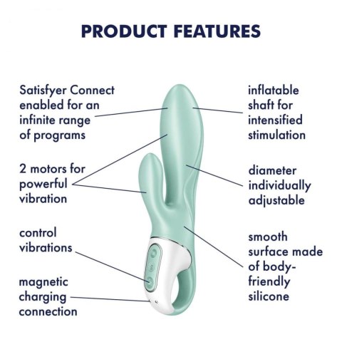 Air Pump Bunny 5 Connect App mint Satisfyer