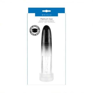 Me You Us Platinum Duo Automatic Pump Masturbator Clear/Black Me You Us