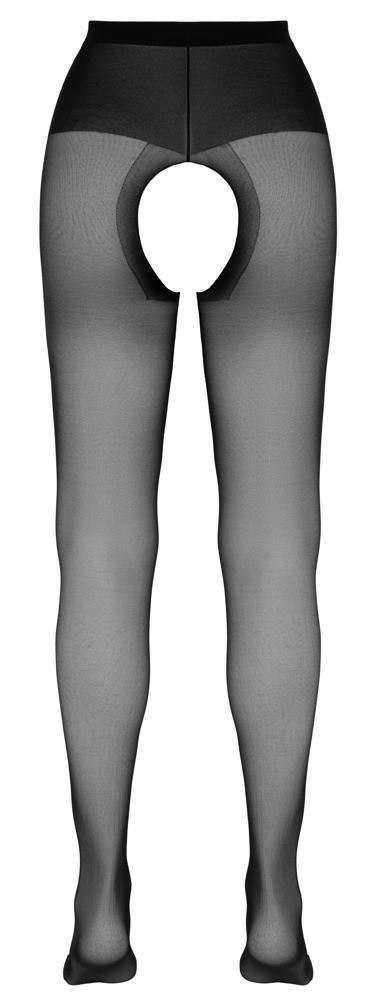 Crotchless Tights black 2 Cottelli LEGWEAR