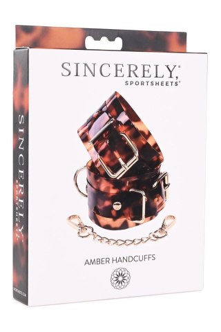 SPORTSHEETS AMBER HAND CUFFS Sportsheets