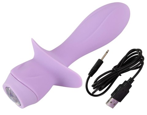 Gładki wibrator damski mini miękki silikon 10 trybów wibracji usb Cuties