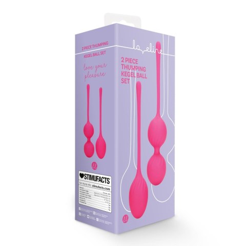 2 Piece Thumping Kegel Ball Set - Wild Strawberry Loveline