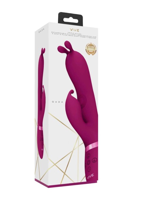 Gada - Vibrating Bunny Ear G-Spot Rabbit with Pulse Wave Shaft Vive