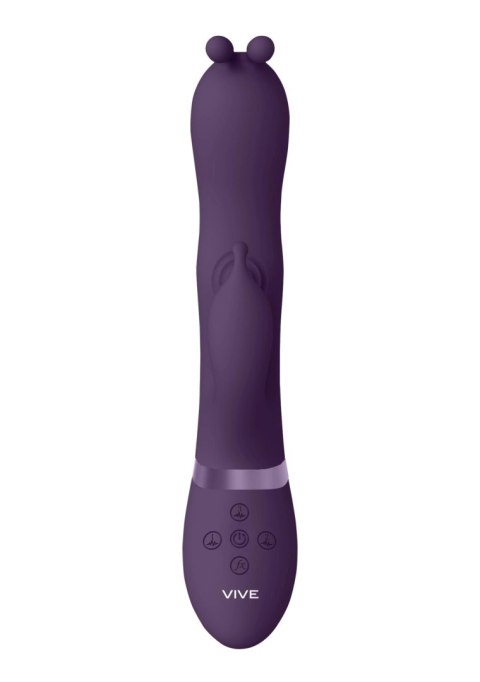 Gada - Vibrating Bunny Ear G-Spot Rabbit with Pulse Wave Shaft Vive