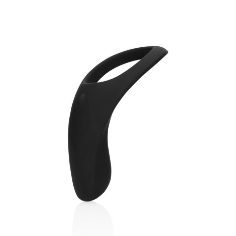 Pointed Vibrating Cock Ring - Licorice Black Loveline