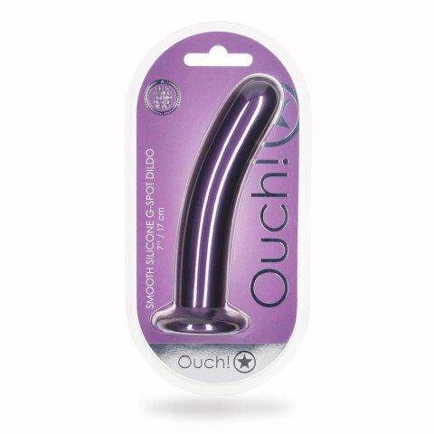 Smooth Silicone G-Spot Dildo - 7'' / 17 cm Ouch!